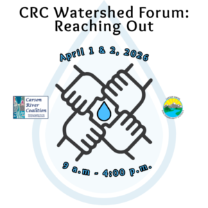 Graphic describes the 2026 CRC Watershed Forum, to be held Apr. 1 & 2 in Carson City, Nev.